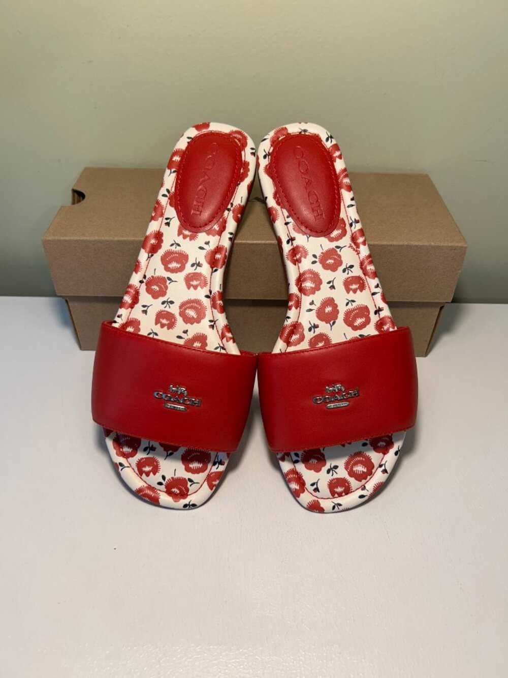 Coach Women's Slide Sandal With Floral Print